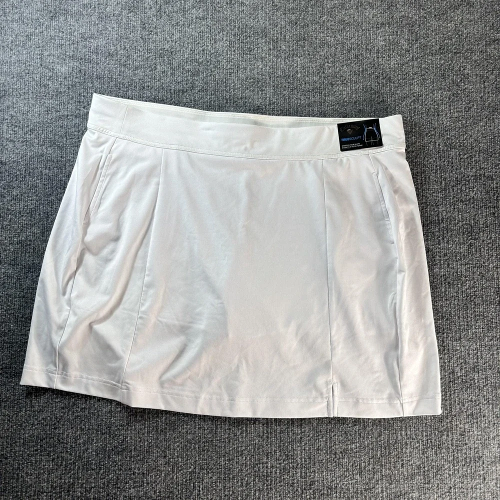 Callaway Skort Womens XLarge White Golf Cooling Opti Dri UPF‎ 50 Athletic New